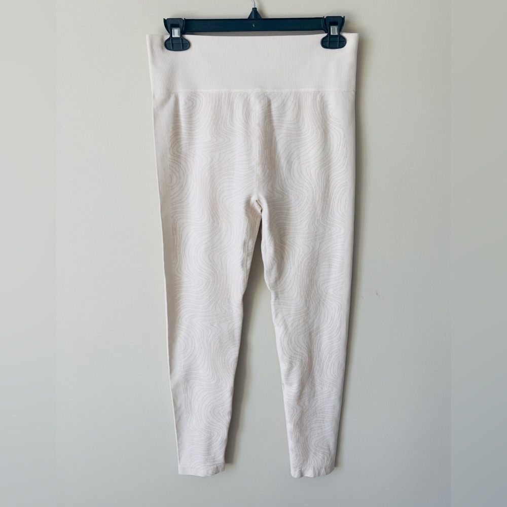 Zella Seamless Jacquard Base Layer Ivory Legging